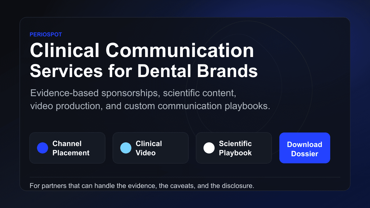 Clinical Communication Services for Dental Brands