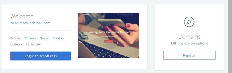 Bluehost WordPress Log in